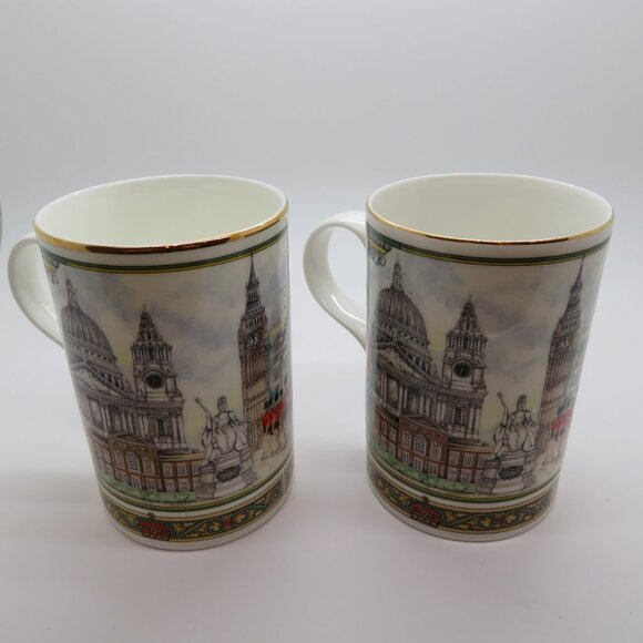Tea Coffee Bone China Mug Cup England Horseguards Palace Carriage Clock Towers - Picture 4 of 13